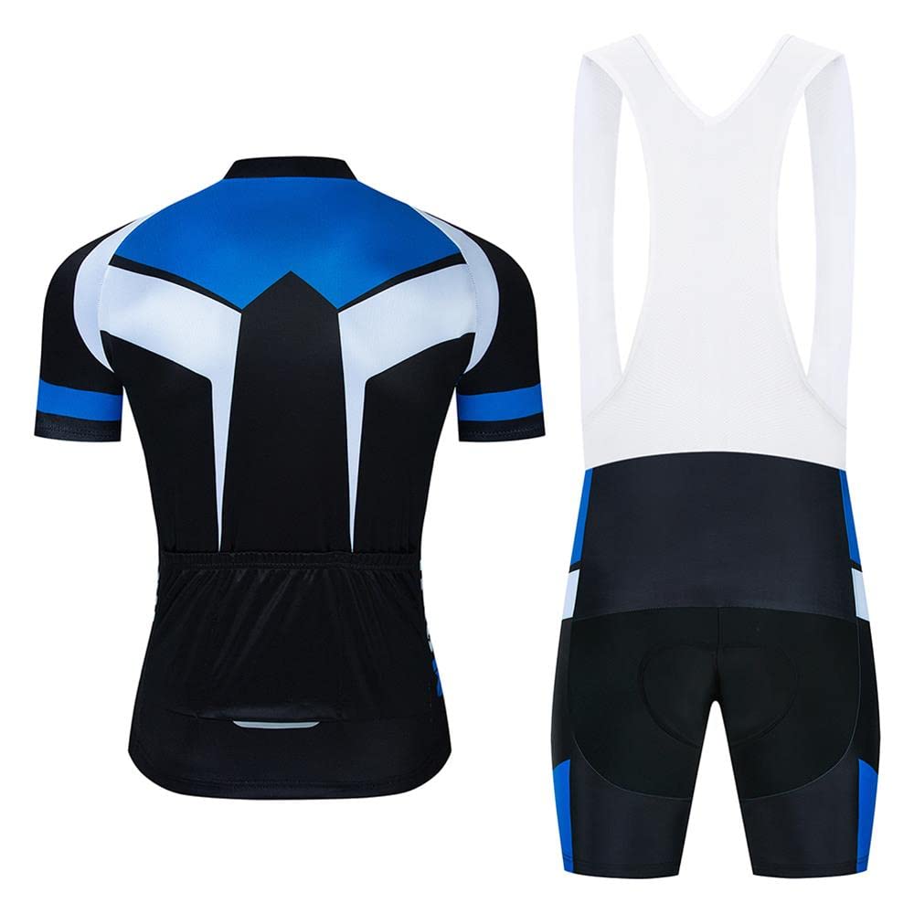 Moxilyn Maglia da Ciclismo Set Maglia Manica Corta+9D Gel Pantaloni Uomo Estate Ciclismo Abbigliamento Traspirante Asciugatura Rapida