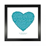 Ellie Goulding, Your Song Personalised Print Heart - Ideal Wedding Anniversary Personalized Romantic...