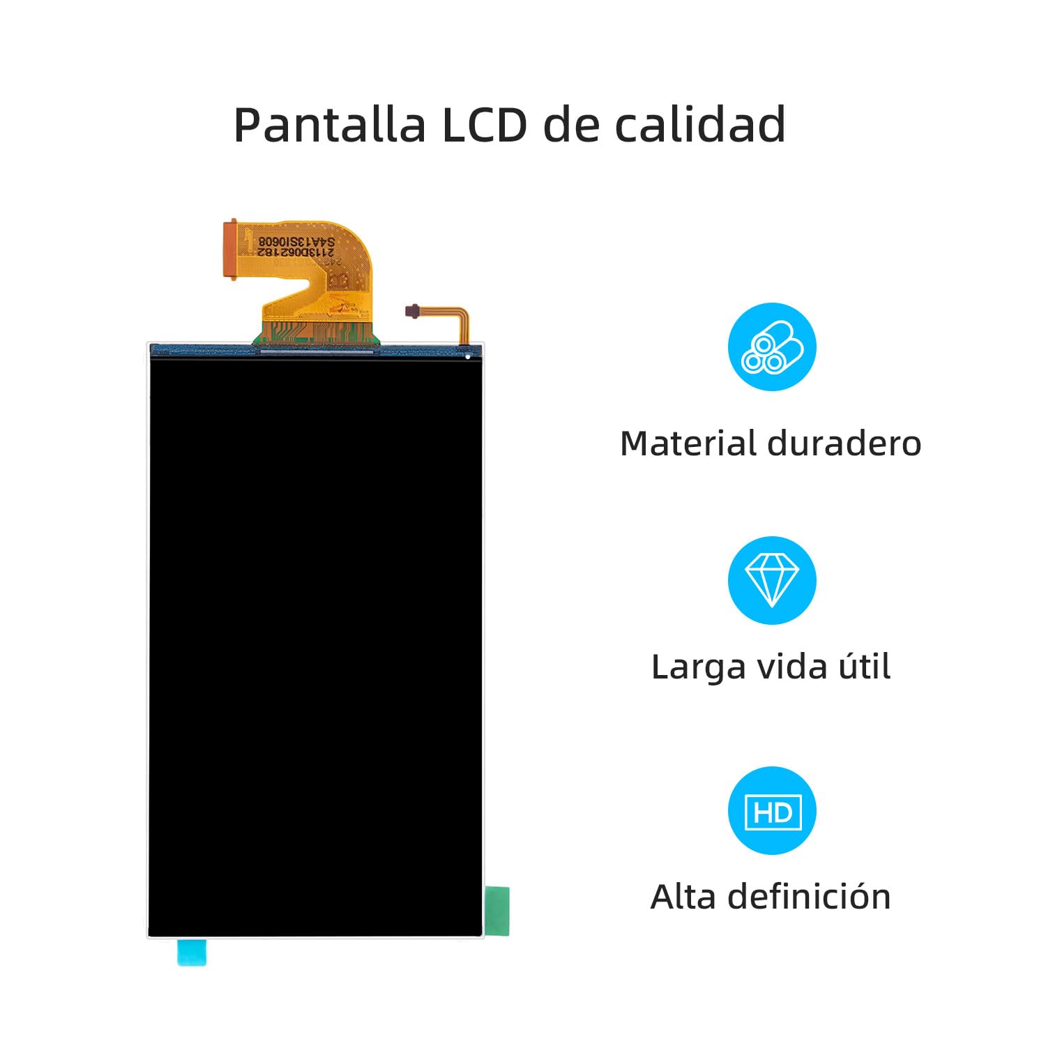 Wigearss Reemplazo de Pantalla LCD y Herramientas de Reparación para Nintendo Switch, Piezas de Reparación del Panel de Visualización de Reemplazo LCD sólo para Switch Consola(Incompatible Switch 2)