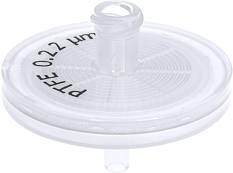 GVS Filter Technology, Syringe Filter, ABLUO, 25mm, PTFE Membrane, 0.22µm, PP Housing, 10/pk