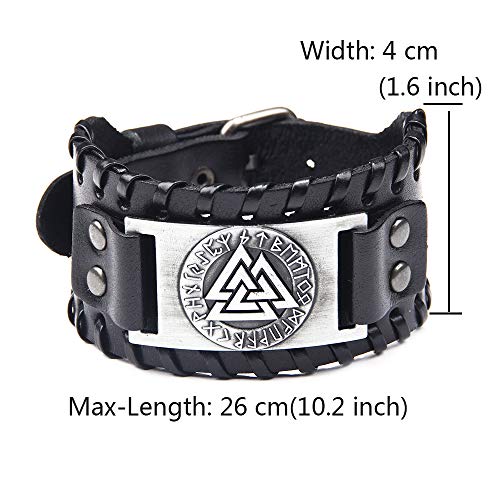 Pulsera de cuero trenzado Juland para hombre ajustable miniatura 7