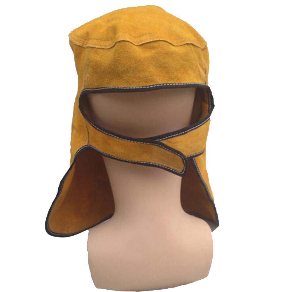 Masque Soudure Full Face En Cuir Vachette – Protection Complète Visage, Cou Et Yeux, Lentille Double Couche, Confortable Et Durable