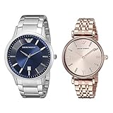 [エンポリオアルマーニ] 収納BOX付 メンズ レディース ペアウォッチ クラシック/ジアンニティーバー シルバー ローズゴールド ステンレス AR2477AR11059 腕時計 [並行輸入品]