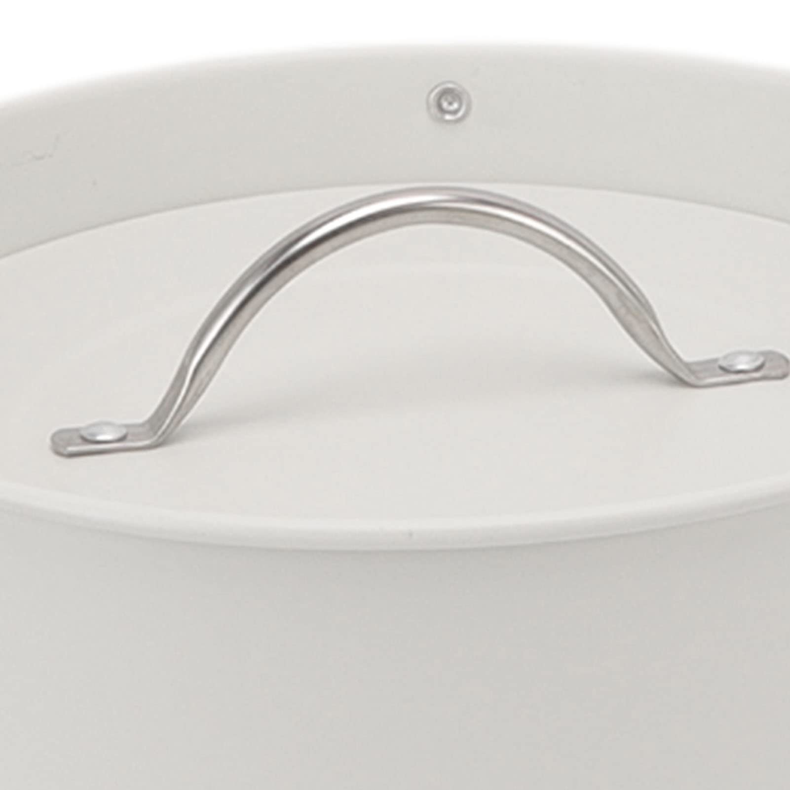 Greensen Cubitera Térmica de Doble Pared con Tapa y Cuchara para Champán y Vino, Contenedor Refrigerado Blanco, 19,5 x 20,5 x 16 cm