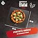 Becker Design® Backstahl 8mm für Backofen, Pizza, Brot & Grill (38 x 33cm) - Pizza-Stahl & Backplatte rechteckig (MADE IN EUROPE) - Stahlplatte für Ofen & Kochfeld (Baking Steel) groß