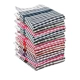 Cotton Kitchen Cloth/Napkins | Fridge, Table, Kitchen Platform Cleaning & Roti Napkins | 12x22 Inches | Multicolor (PECK of-3)