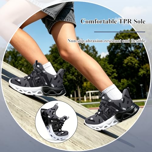Image of VITUOFLY Boys Girls Sneakers Kids Mesh Lightweight Running Tennis Shoes