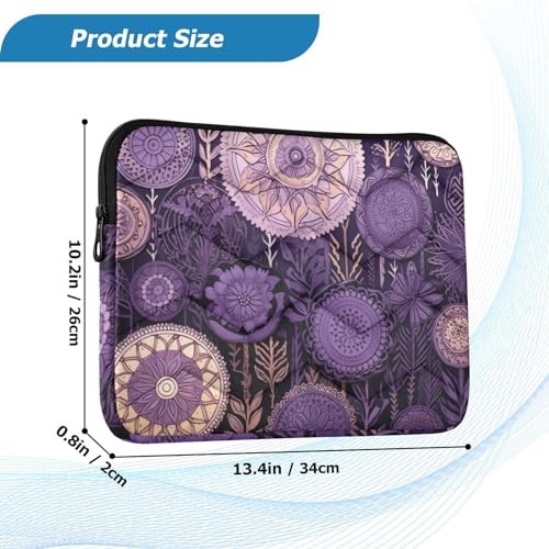 Funda para portátil 13-14 pulgadas impermeable morada miniatura 3