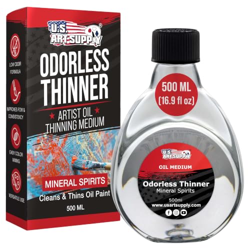 U.S. Art Supply Odorless Mineral Spirits (16.9oz)
