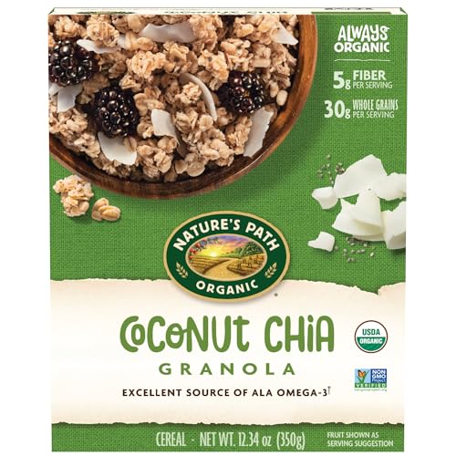 Nature's Path Organic Coconut Chia Granola, 12.34 oz (Pack of 1), Non-GMO