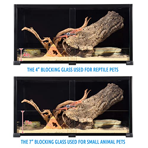 Repti Zoo Glass 50 Gallon Reptile Tank 36 Inch X 18 Inch X 18 Inch Black-Tinted Eco Reptile Terrarium thumb #3