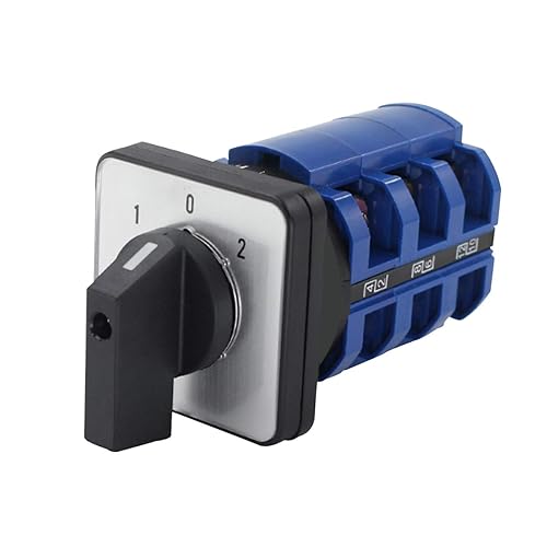 Interruptor selector de cambio universal, interruptor de transferencia de energía, 3 posiciones 12 terminales, LW26-633 380V 63A Motor, Generadores