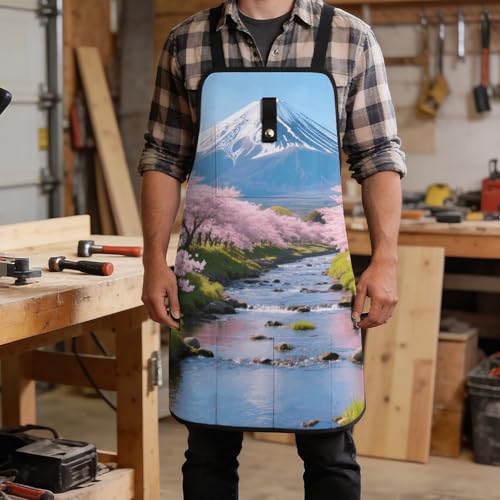 Delantal resistente con 8 bolsillos para taller unisex miniatura 5