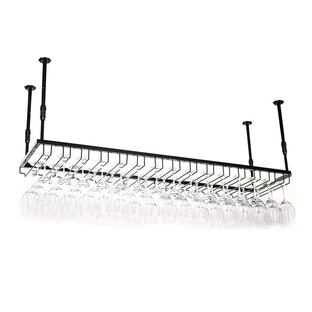 Soporte de copas de metal robusto con montaje decorativo en bronce para hostelería
