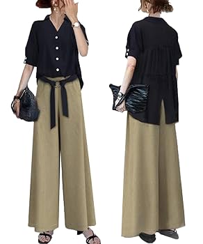 プリーツロングシャツ パンツセット RUIRUE BOUTIQUE セットアップ プリーツロングシャツ＆パンツ
