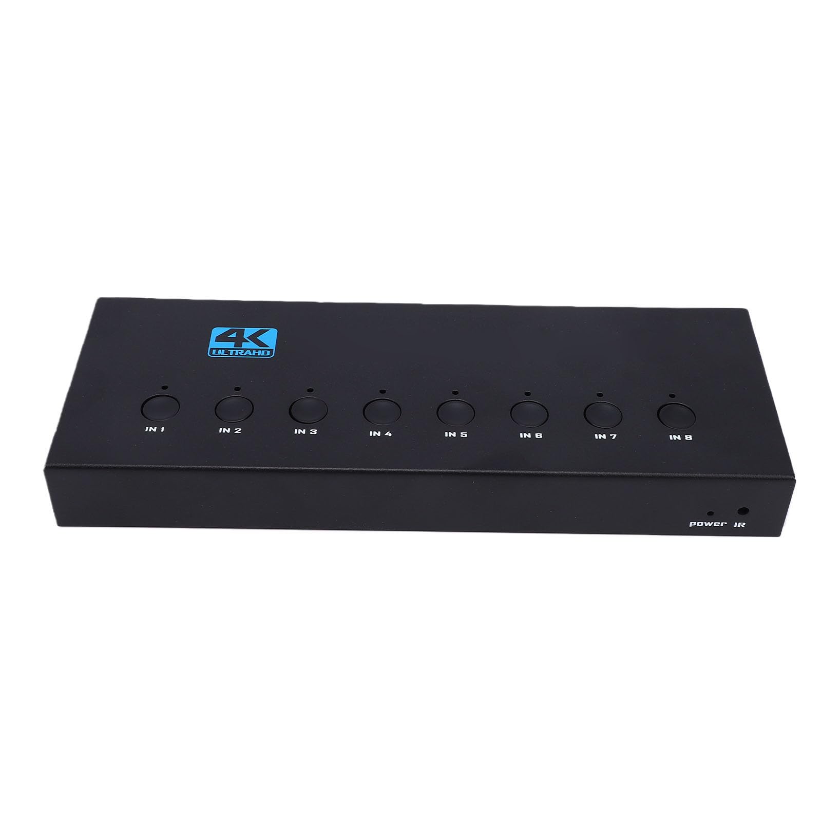 ASHATA Splitter HDMI 1 Ingresso 8 Uscite, Selettore Commutatore HDMI 1.4 8X1 con Telecomando, Duplicatore di Segnale HD 3D 4K 30Hz 1080P per PC Laptop, Plug and Play