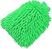 QUALIALL, Green Chenille Microfiber Dusting Mitt, 10.5x8 Inch, Electrostatic, Reusable, Scratch-Free, No-Dust Fly Duster for Sensitive Surfaces