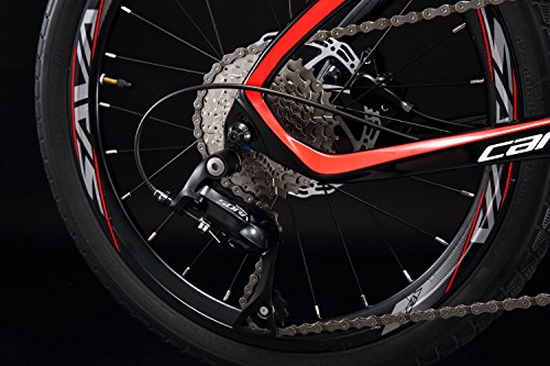 SAVADECK Z2 Carbon Faltrad 16'' Klapprad Faltrad Klappfahrrad Kohlefaser Rahmen Kinder Mini Stadt Faltbare Fahrrad mit Shimano SORA 3000 9 Speed Group Set (Schwarz Grau) – Bild 7