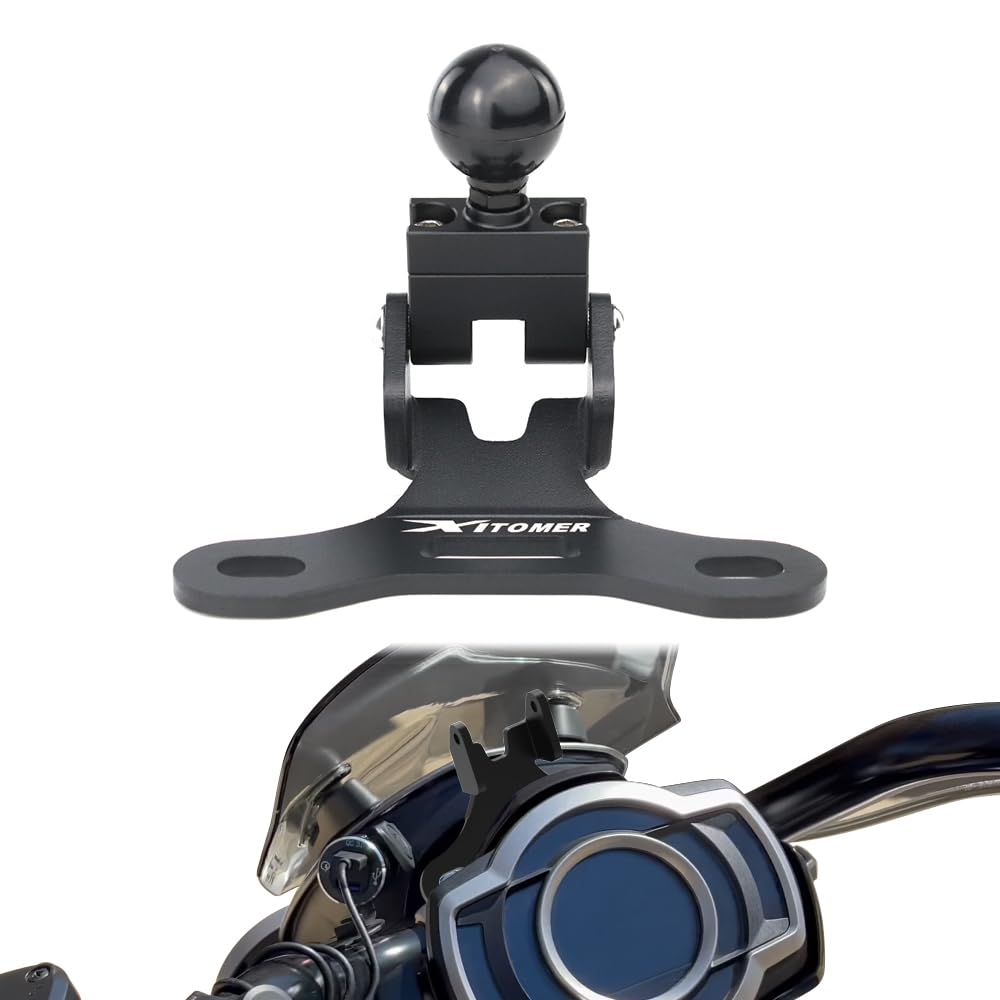 xitomer 1inch Ball GPS Mount Fit for Rocket 3R 2020-2024, Rocket 3GT 2020-2024 Navigator Bracket Phone Mount Fit for RAM Ball Navigator Bracket