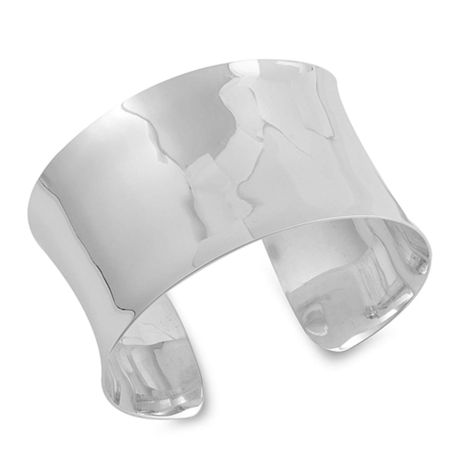 Bracelet jonc large argent 925 manchette cadeau intemporel - 5