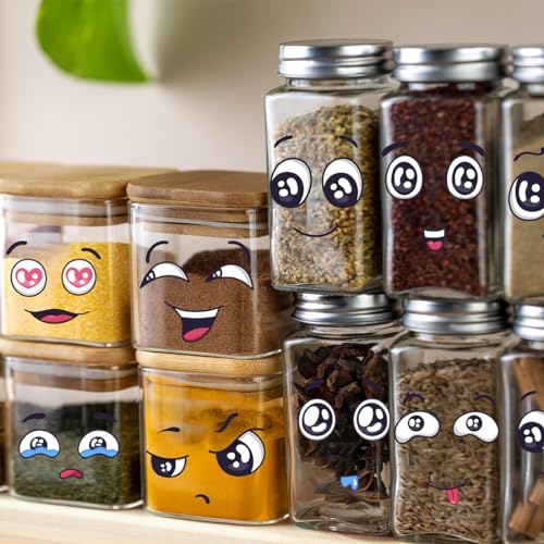 24 Stück Mülltonnen Aufkleber Klebstoff Karikatur Ausdrücke Mülleimer Selbstklebender wasserfeste aufkleber für Wand Tür Mülleimer Kühlschrank