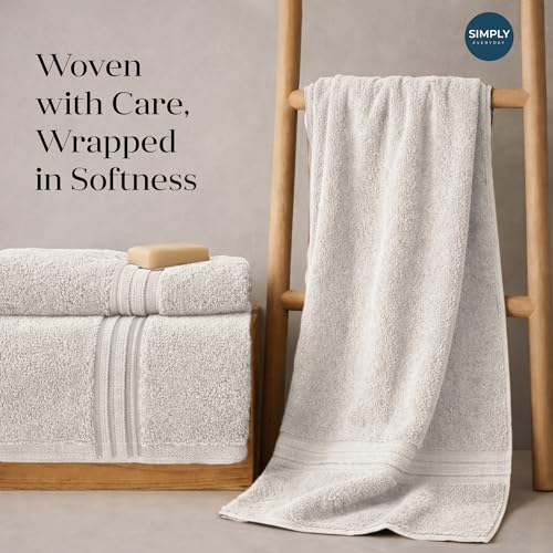 Image of Jasmine Quick Dry, Super Absorbent, Soft Beach, Bath & Sports Towel, White 70 x 140cm - 350 GSM Towel