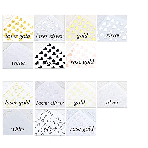 15 Large Sheets Hearts Nail Stickers For Women Girls Kids - 3D Self Adhesive Heart Nail Decals For Natural Fingernails And Acrylic Nails Heart Nail Decor For Nail Art Design Diy Nail Decoration #TOP2