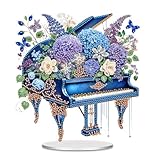 2D Flat Piano Flower DIY Desktop Art Kit – Maltes Desktop Dekoration