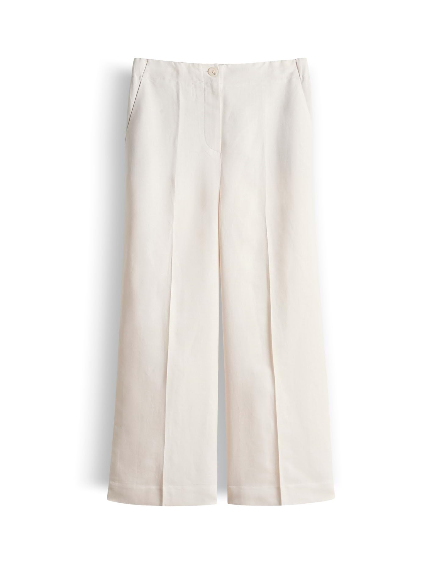 someday Damen Culotte | CELINO Cropped Linen Culotte aus Viskose Leinen Mix
