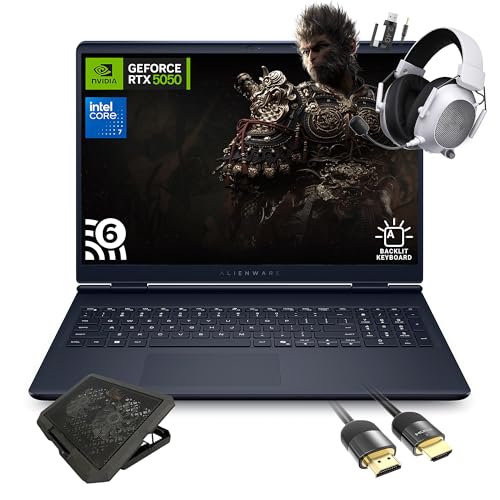 Dell Alienware 16 Aurora AC16250 �Q�[�~���O�m�[�g�p�\�R���AIntel Core 7 240H�ANVIDIA GeForce RTX 5050�A16�C���` WQXGA 120Hz IPS�A64GB RAM�A1TB SSD�AW