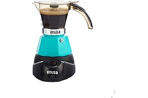 Imusa Teal Espresso Maker: Brew Rich & Aromatic Espresso Shots