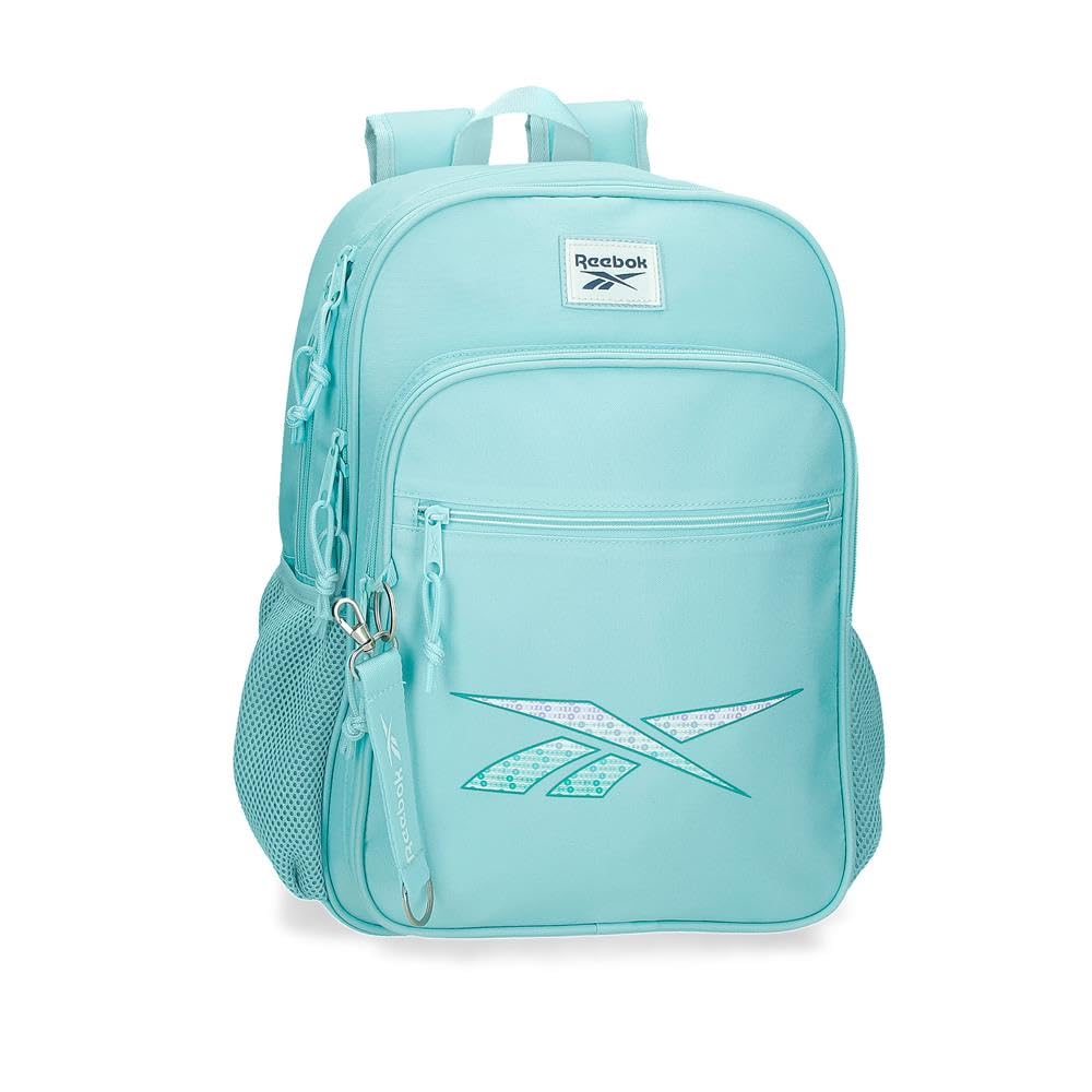 Reebok ANN Mochila Escolar Doble Compartimento Azul 30x40x12 cms Poliéster 14,4L