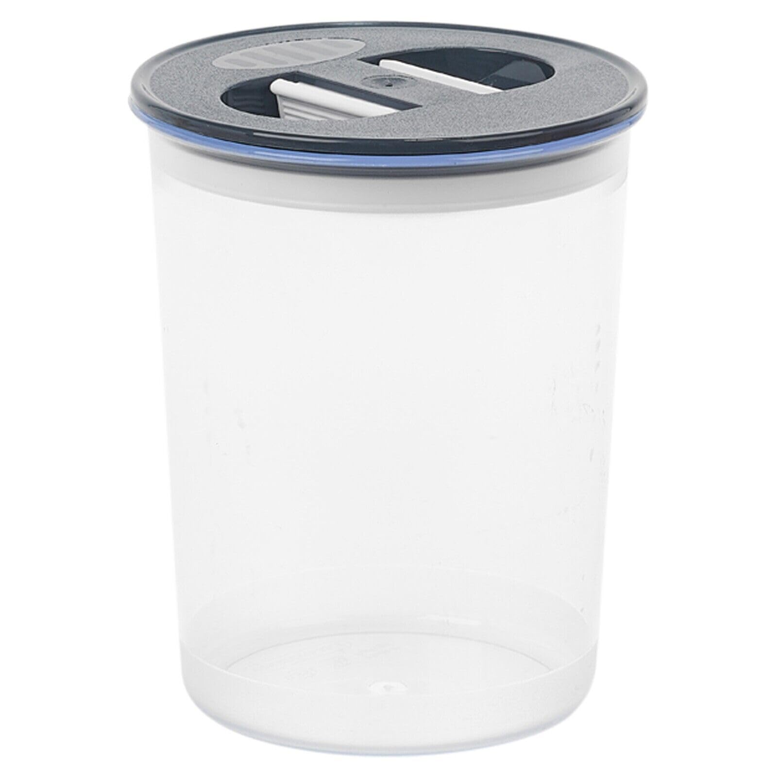 Urbnliving Dark Grey Plastic Airtight Containers Food Storage Reusable Stackable 850Ml