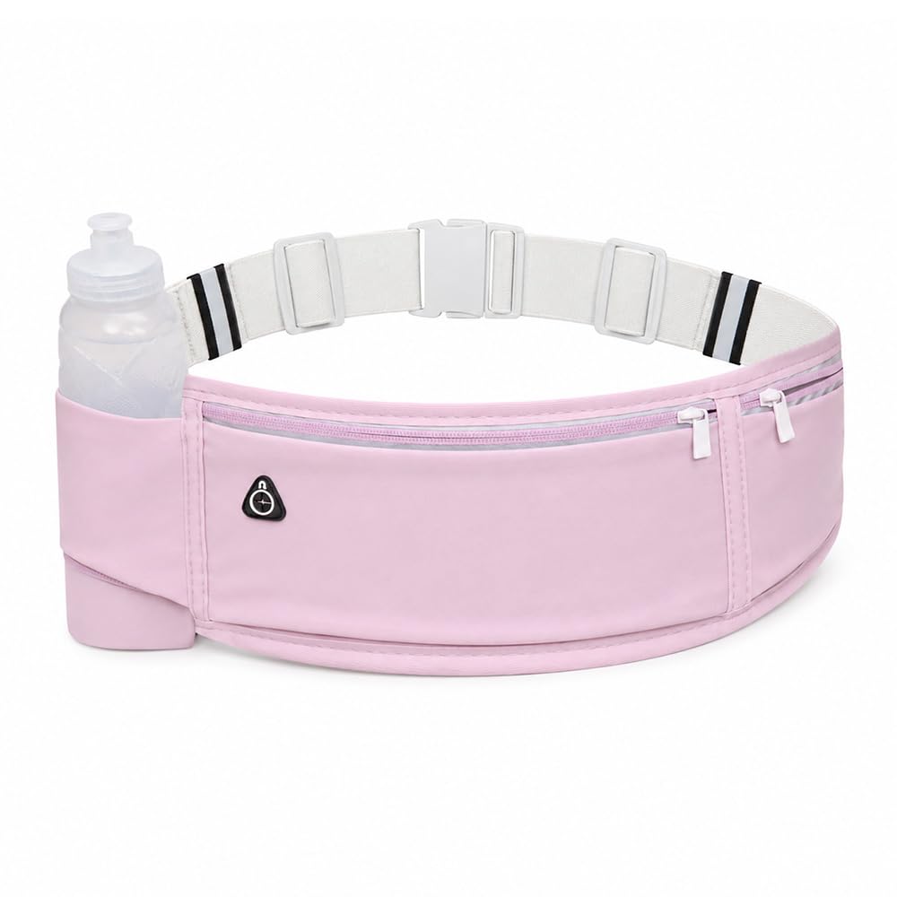 Running Belt for Phone with Bottle Holder for Men and Women (Purple)