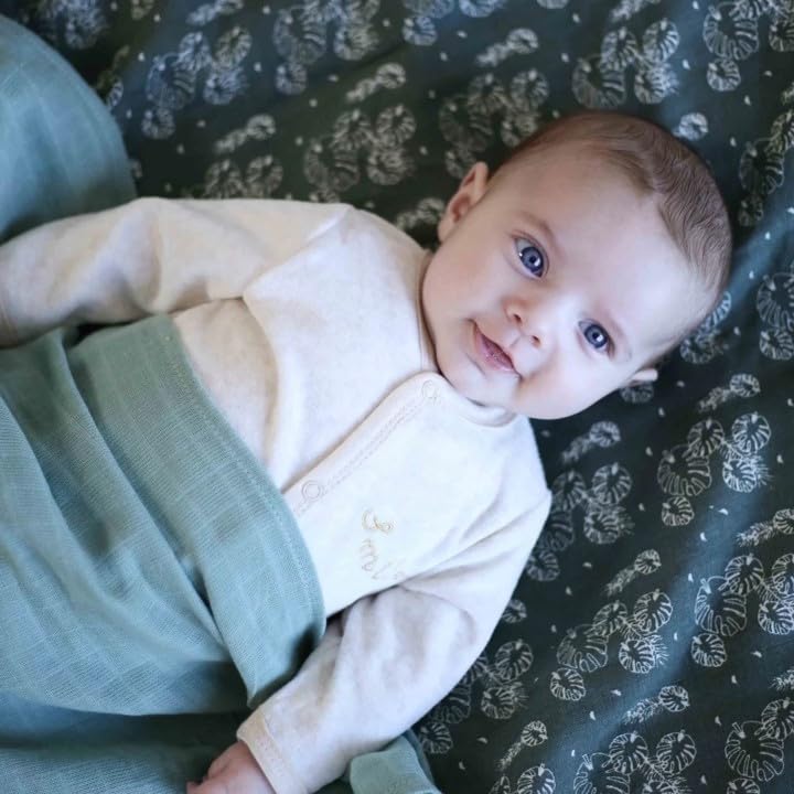 Set 3 Mussole Di Cotone Per Neonato - 70x70 Cm, Multiuso: Bavaglino, Coperta, Protezione Solare, Certificato Oeko-Tex - Foto 7