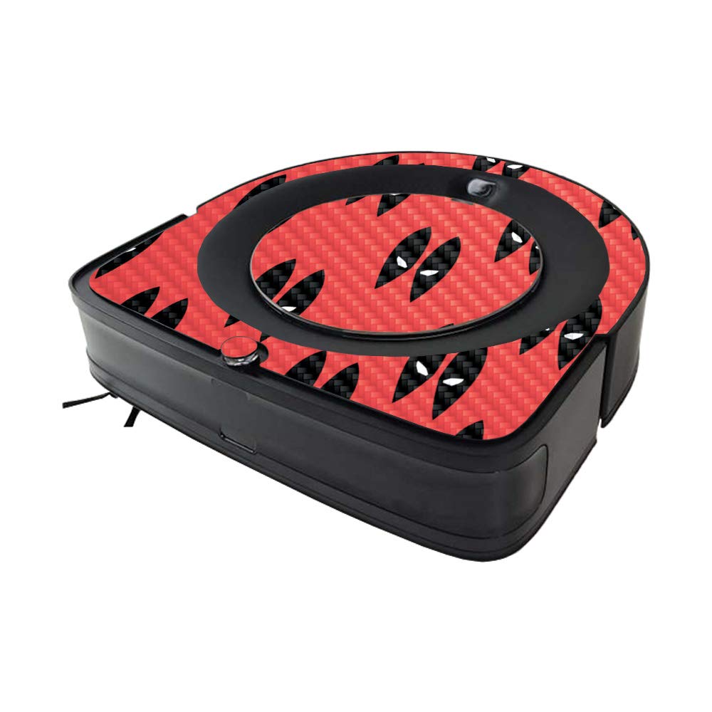 MightySkins Carbon Fiber Skin Compatible with iRobot Roomba s9 Vacuum Minimal Coverage - Dead Eyes Pool | Protective, Durable Textured Carbon Fiber Finish | Easy to Apply | Made in The USA