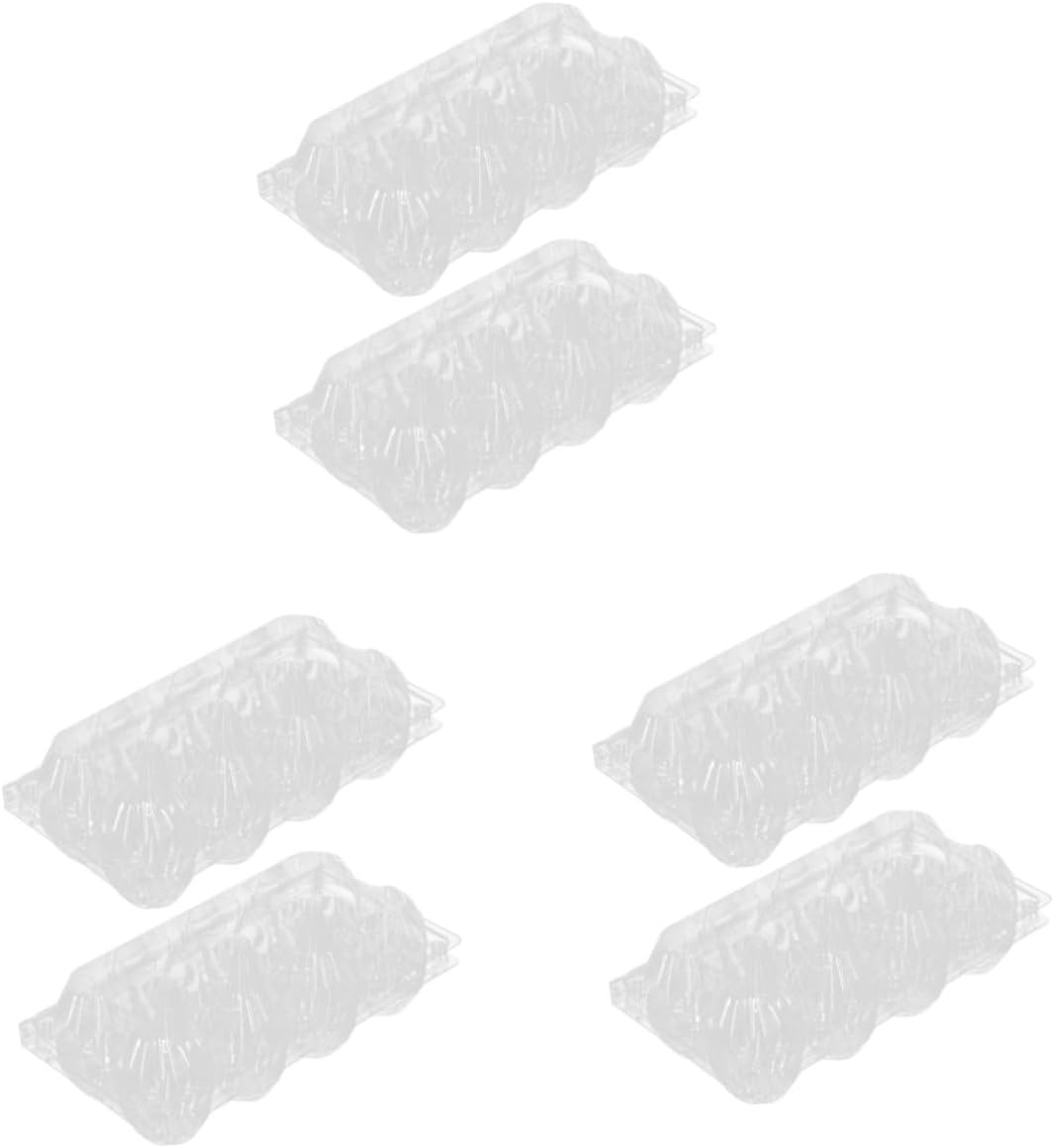 90 Pcs 8 Egg Container Portable Egg Carriage Clear Container with Lid Fridge Egg Holder Tray Serving Tray with Lid Refrigerator Egg Storage Organizer Clear Tray Thicken Packing Box