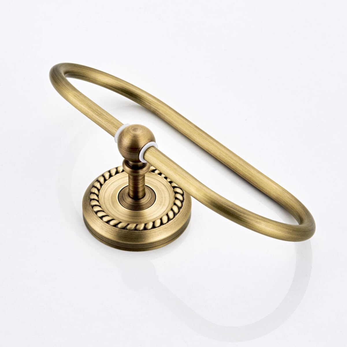 DOITOOL Anillo De Toalla Montado En Pared para Baño Y Cocina Toallero Latón Ovalado Espacio Ahorrador Accesorio Moderno para Colgar Toallas En Hogar Y Hotel