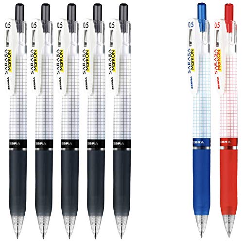 Bolígrafos de tinta gel 0.5mm pack 7 unidades miniatura 1