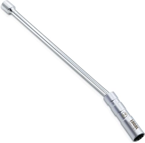 Miniatura 8 de LOGOL Bujía magnética giratoria de 0.55 pulgadas, 38 pulgadas, enchufe de pared delgada de 12 puntos con diseño magnético mejorado para BMW, Mini