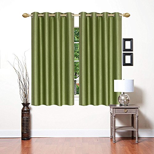 Image of Polyester Floral Window Curtain, Window 9 Feet, Green, Pack of 2