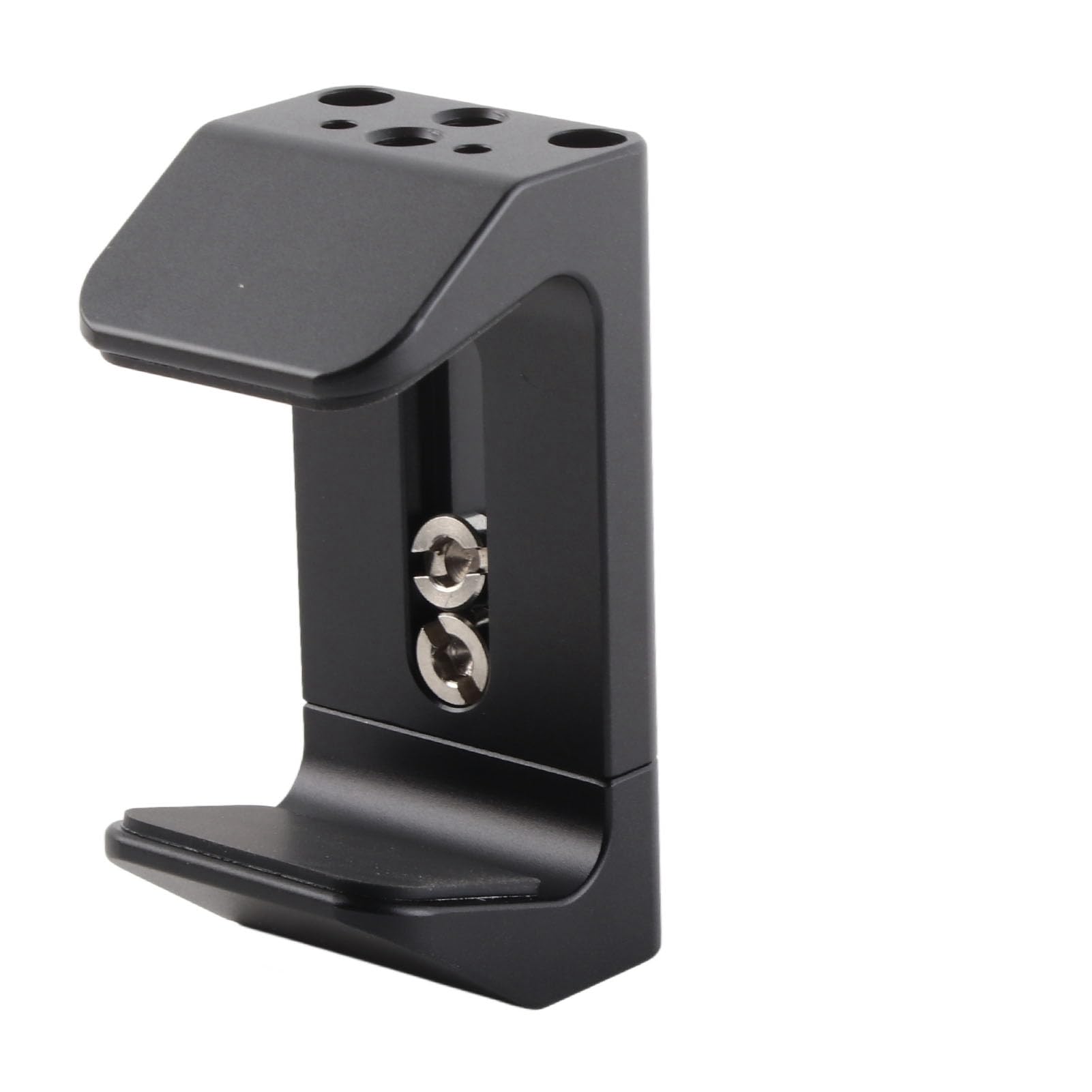 Power Bank Clamp, Aluminum Charger Holder with 1/4 Inch Screw, Cold Shoe Mount, 50mm-75mm Wide Range Powerbank Mount Clamp, with Wrench