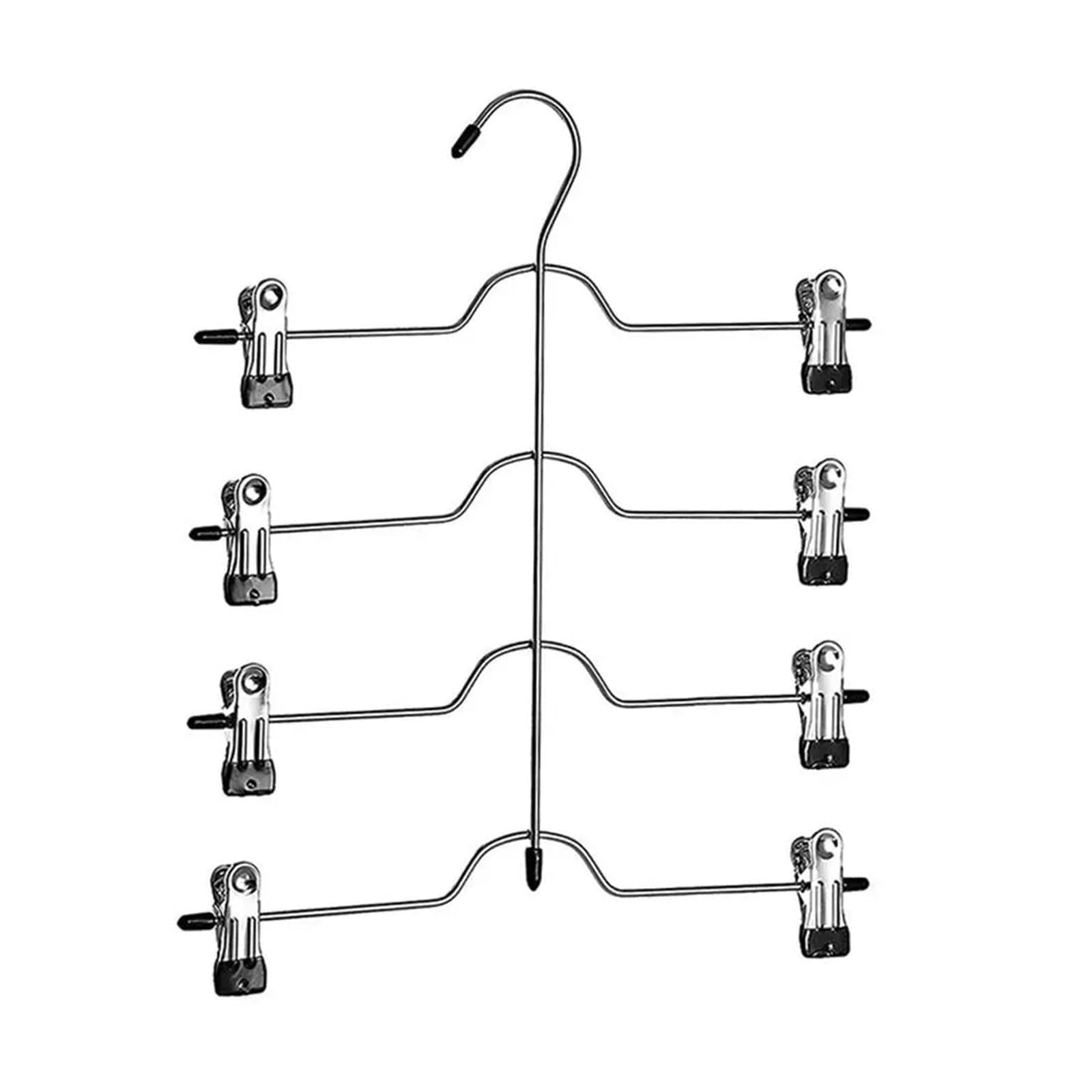 Coat Hangers Skirt Hangers 4 Tier Pants Hangers Space Saving Hangers Closet Organizer For Skirt Pants Jeans Scarf Clothes Organizer & Storage