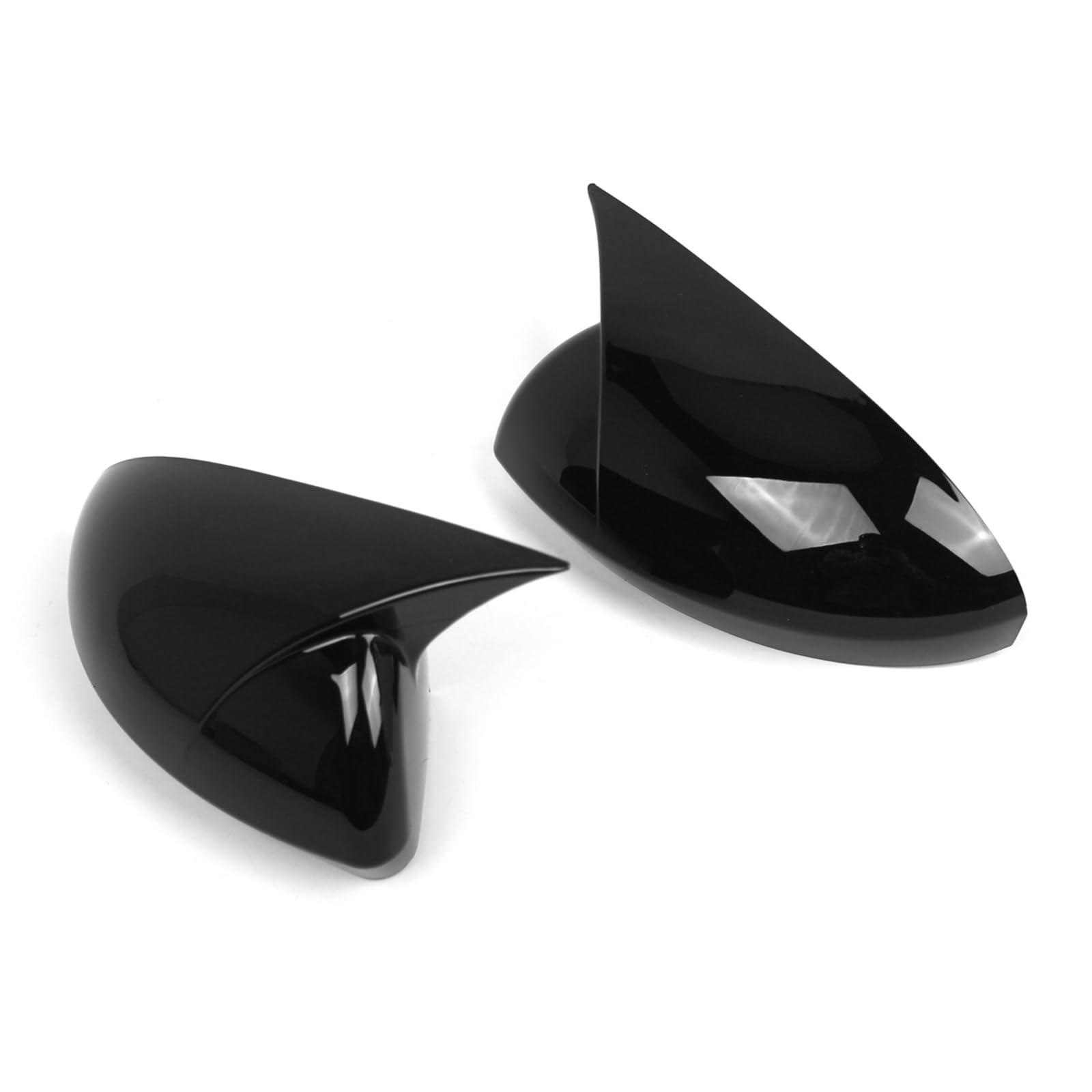Shkalacar 2 Pièces Coques de Rétroviseur de Voiture,Couvercle de Rétroviseur Latéral de Remplacement Compatible avec Renault Megane 4 MK4 2016 – 2020, 963737470R 963742692R