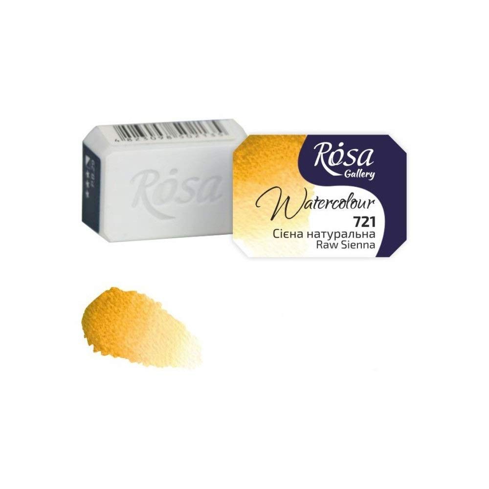 Professional Watercolour Paint, 2,5ml Half Pan, Gallery (Raw Sienna)