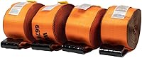 Vista 12 de Correas de cabrestante Mytee Products de 4" x 30' - Correa de amarre resistente a la abrasión naranja para carga con gancho plano WLL# 6670 lbs