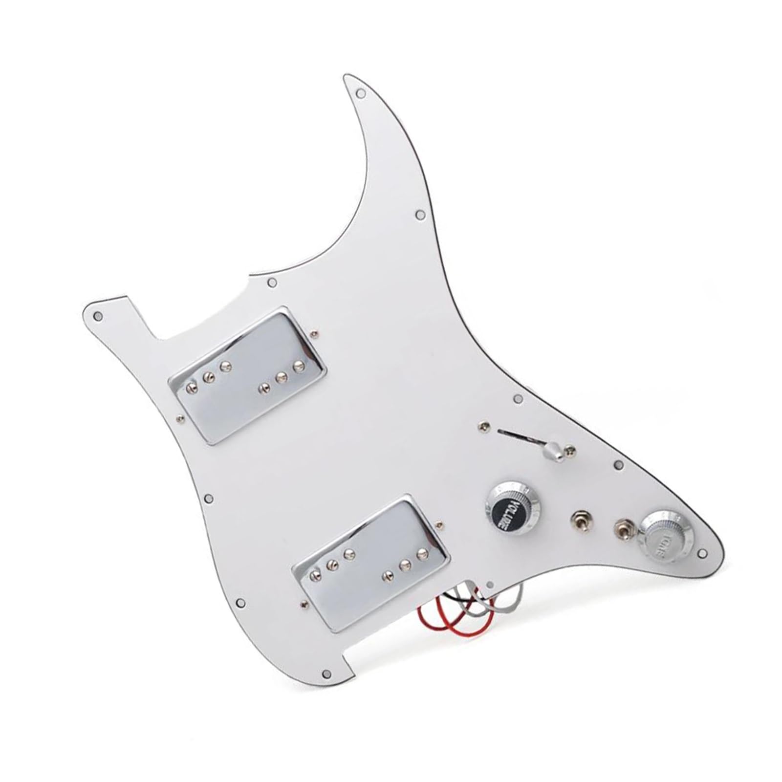 Mosiężna Osłona HH Z Podwójną Cewką I Pojedynczą Gitarą Elektryczną Pickguard Z Okablowaniem