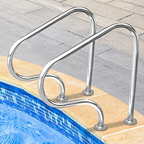 Barandal para piscina acero inoxidable 80 x 80 cm miniatura 2