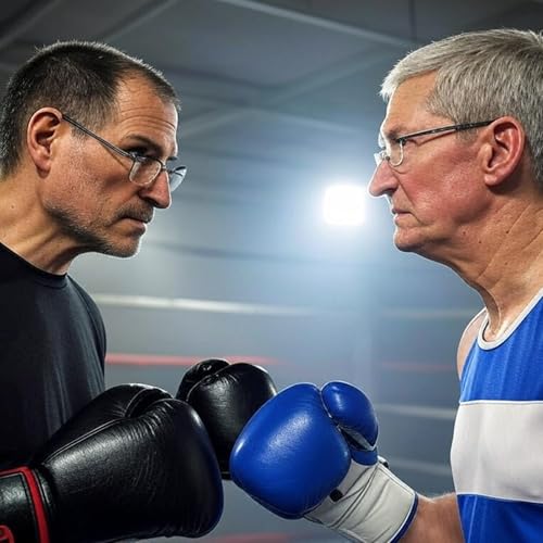 Steve Jobs VS Tim Cook Podcast Por  arte de portada