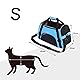Haustiertasche Tiertragetasche Transporttasche für Kleine Hunde Katze Welpe Tragetasche Haustier Reisetasche Wasserfest Transportbox mit Netzfenster Reise Hundetasche Reiseträger Katzentasche Blau S